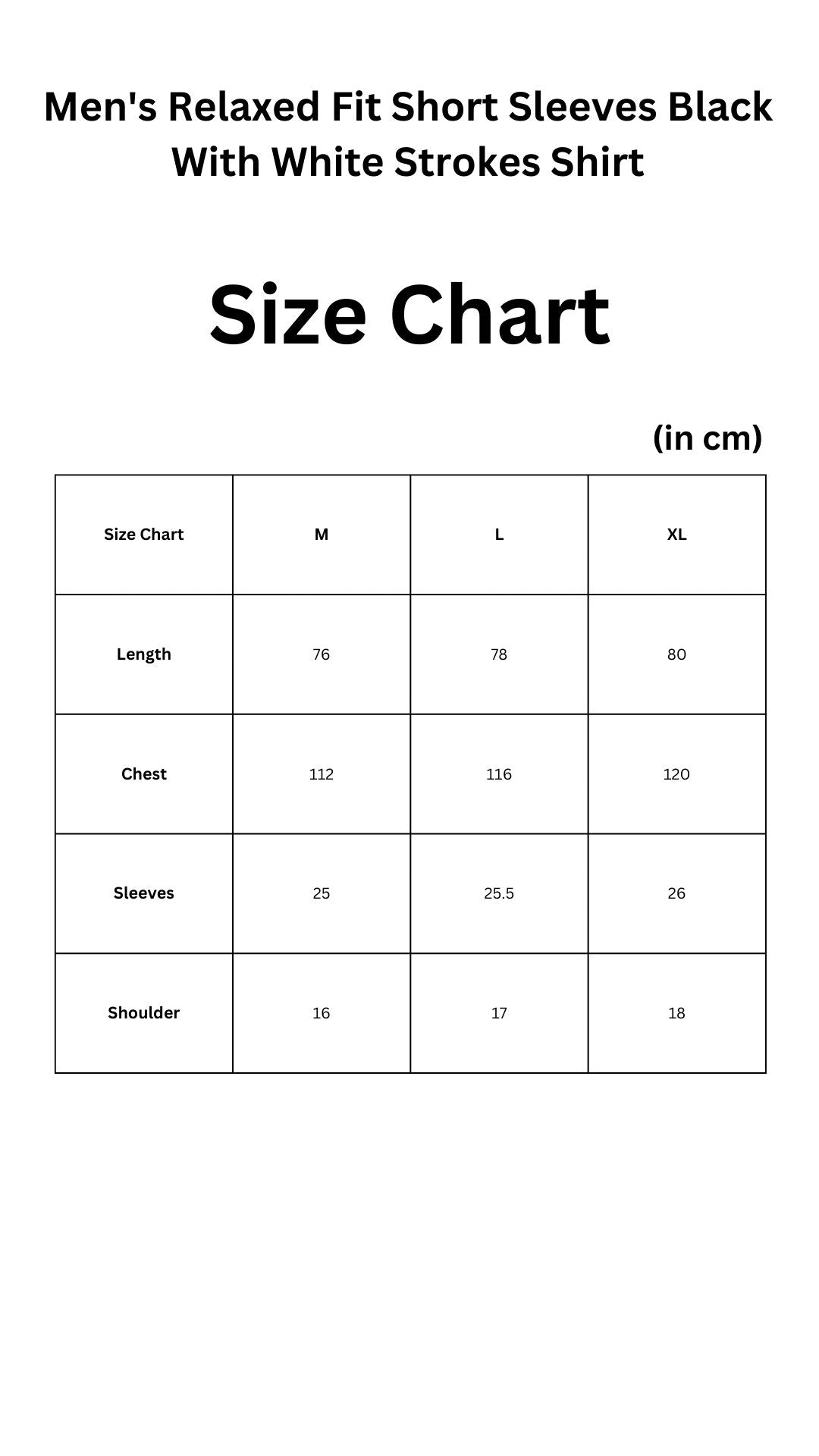 Black With White Strokes Shirt