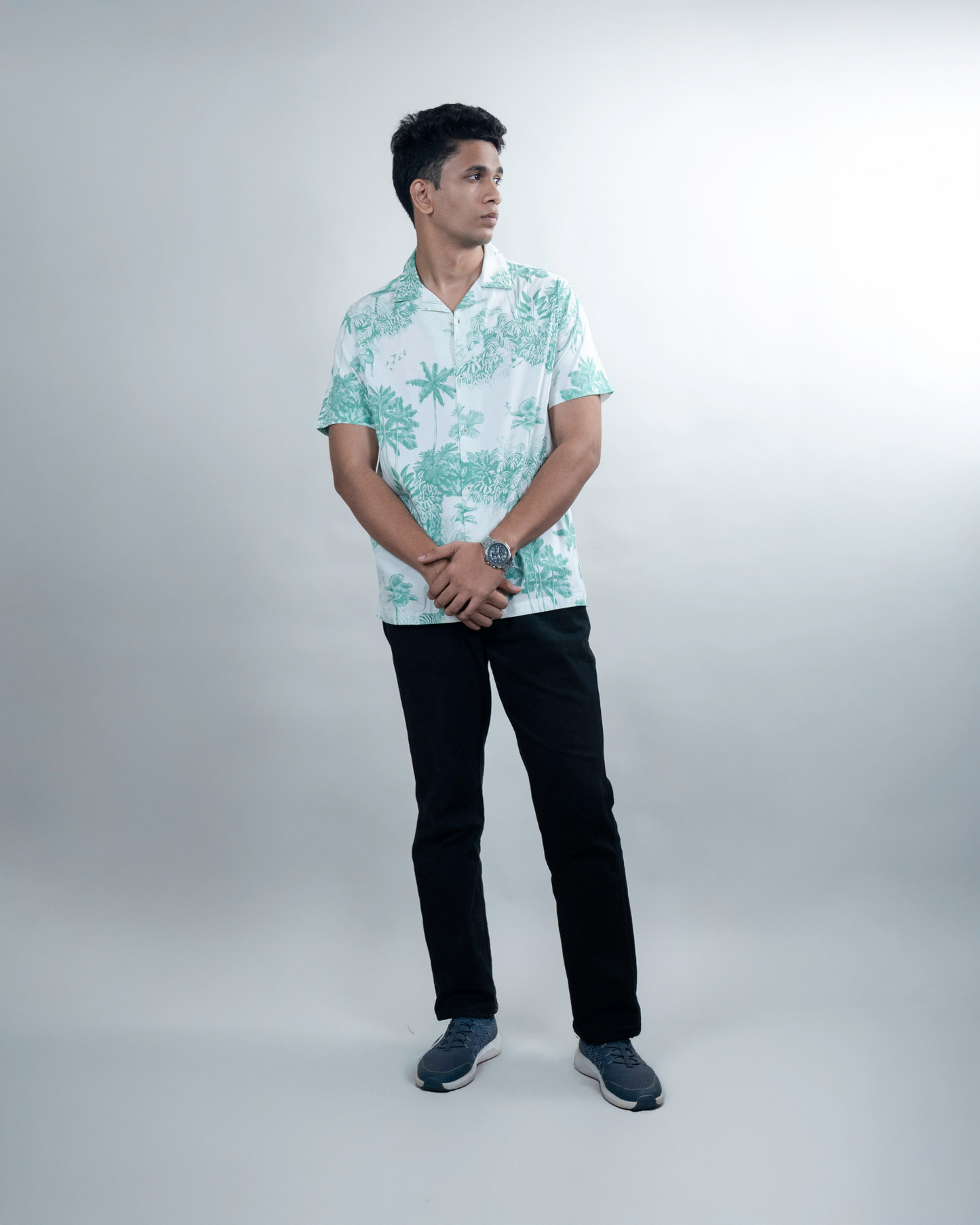 White Aloha Shirt