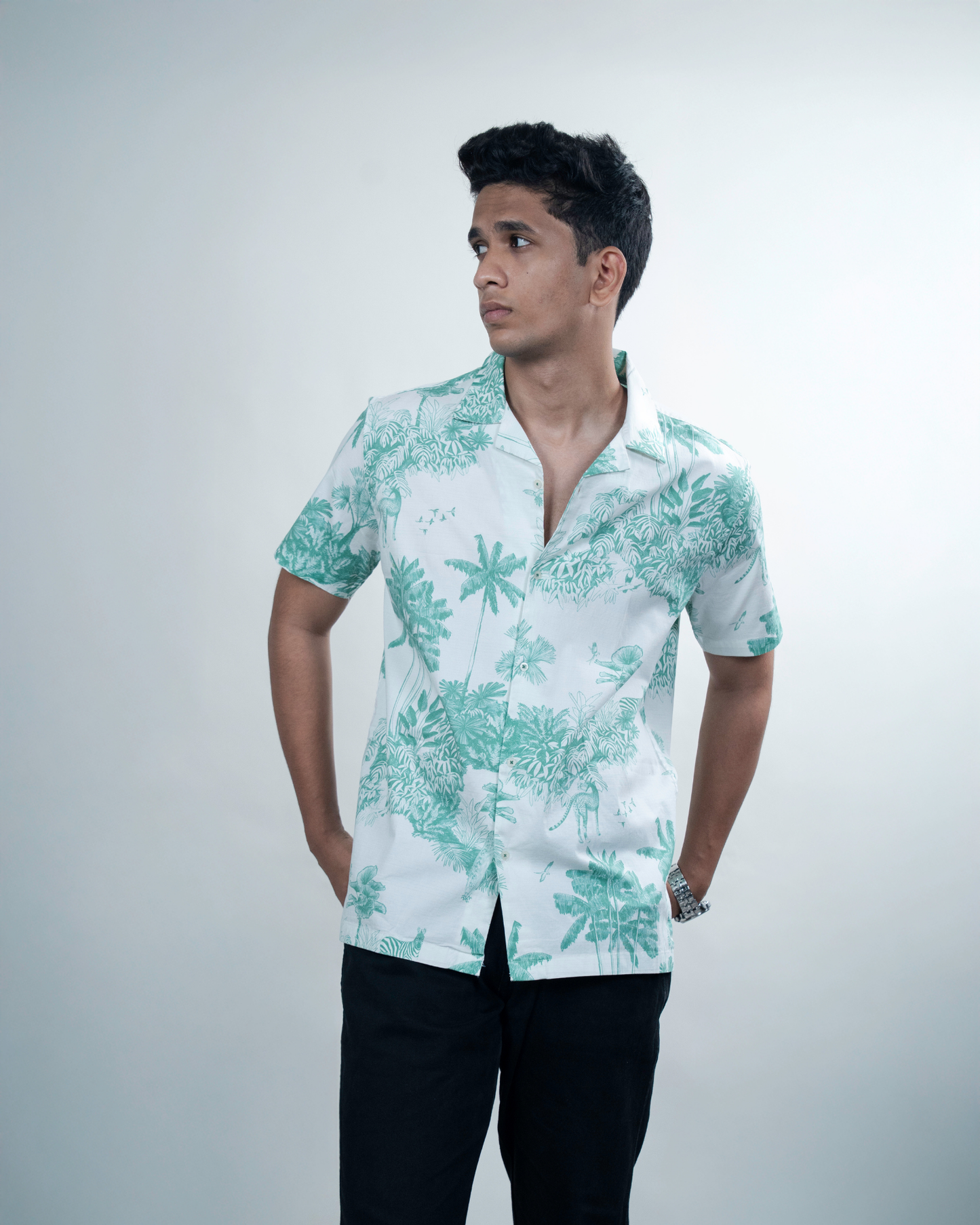 White Aloha Shirt