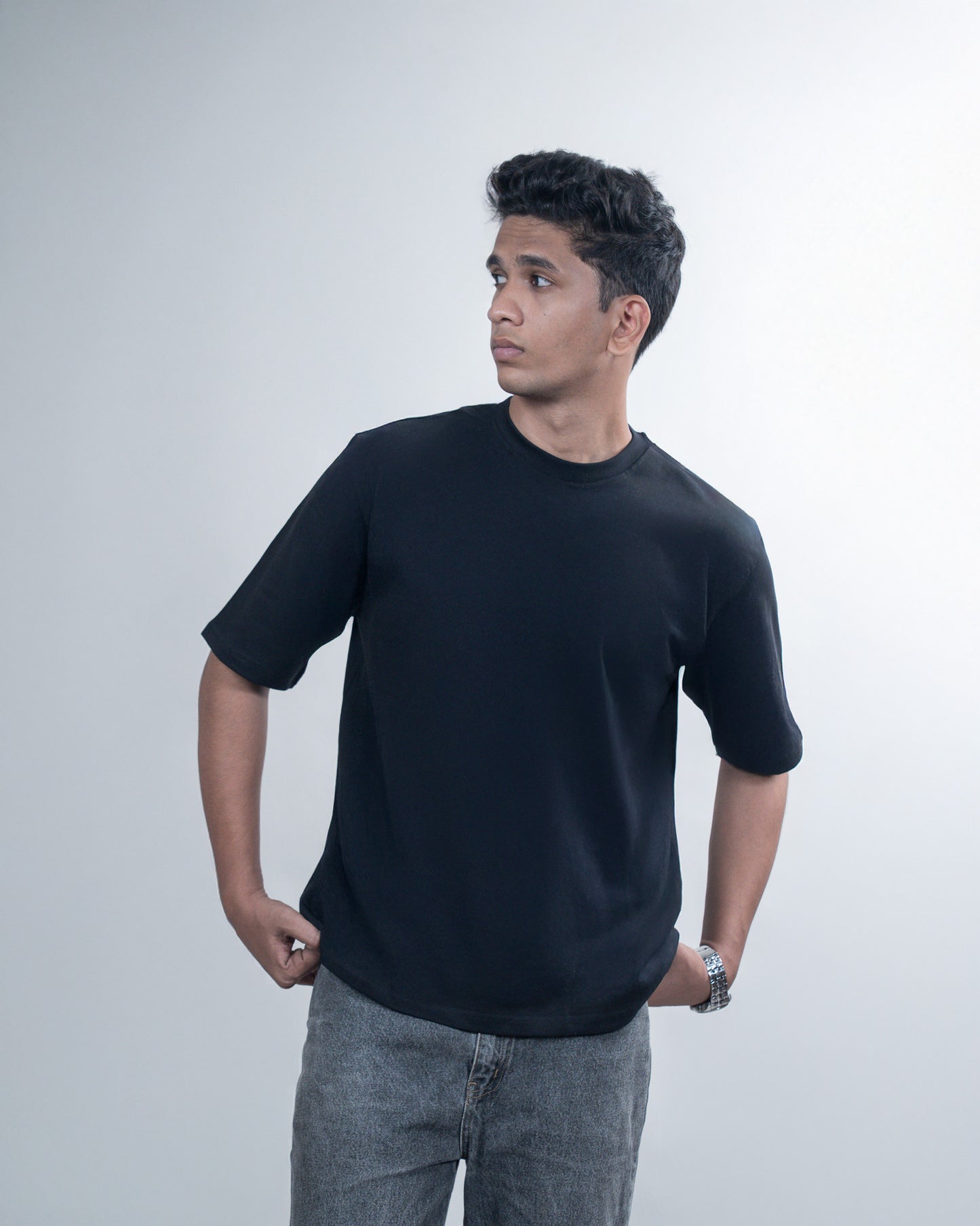Black Relaxed Fit T-Shirt