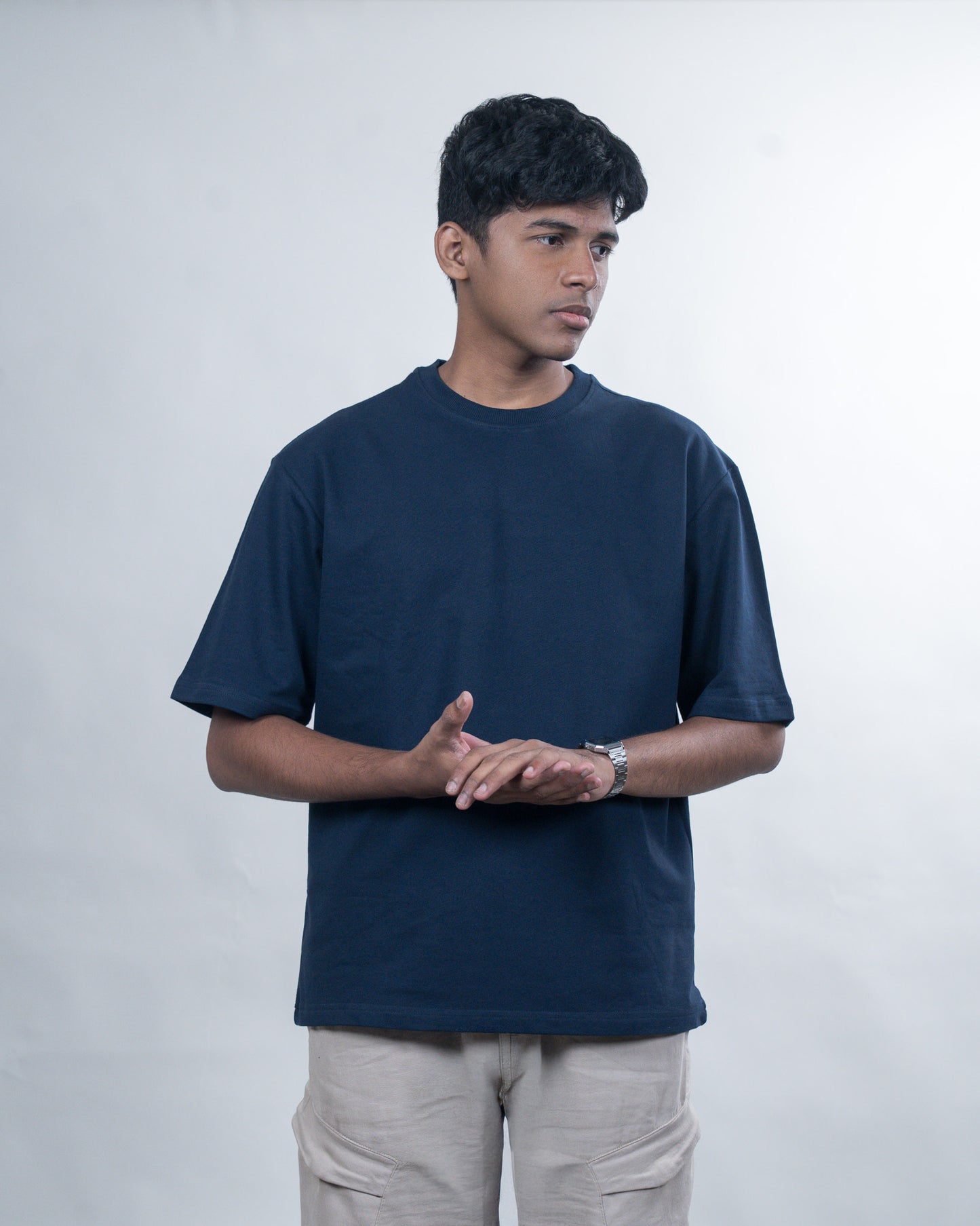 Navy Blue Relaxed Fit T-Shirt