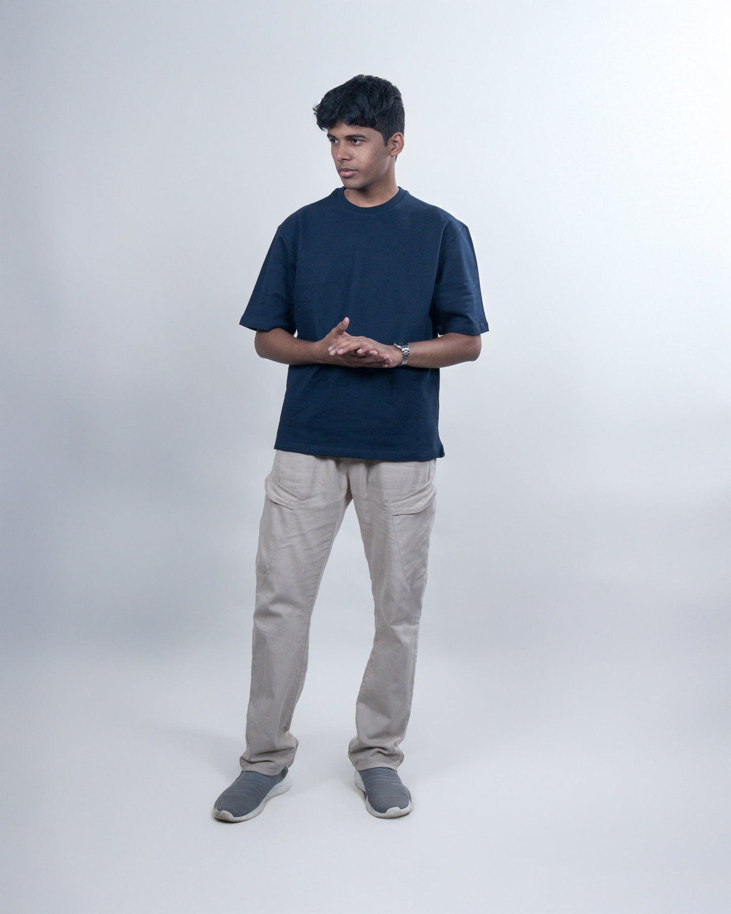 Navy Blue Relaxed Fit T-Shirt