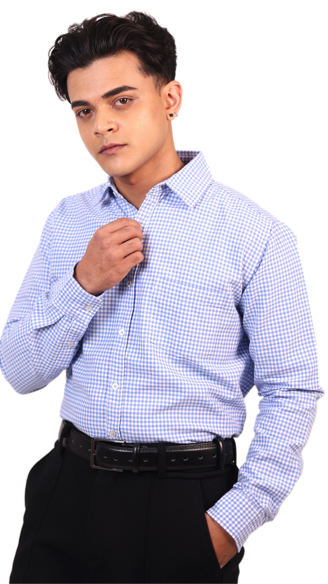 Light Blue Checks Shirt