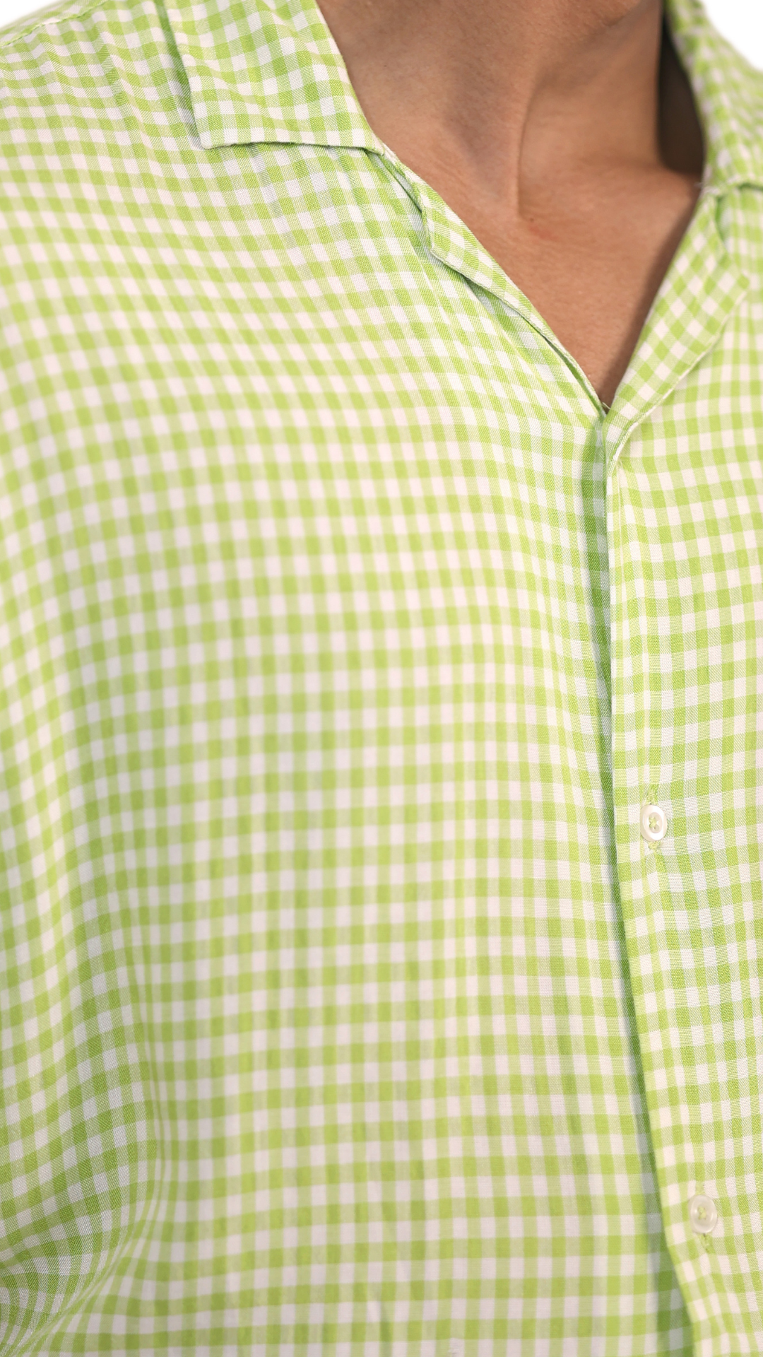 Lemon Green Checks Shirt