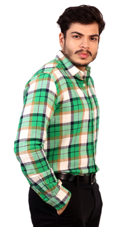 Green Plaid Shirt