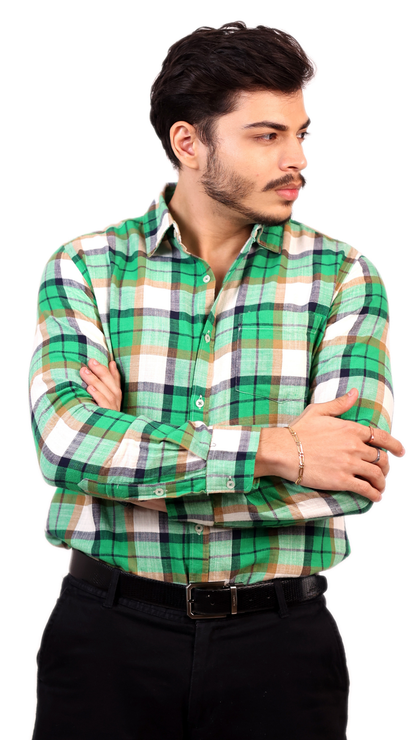 Green Plaid Shirt