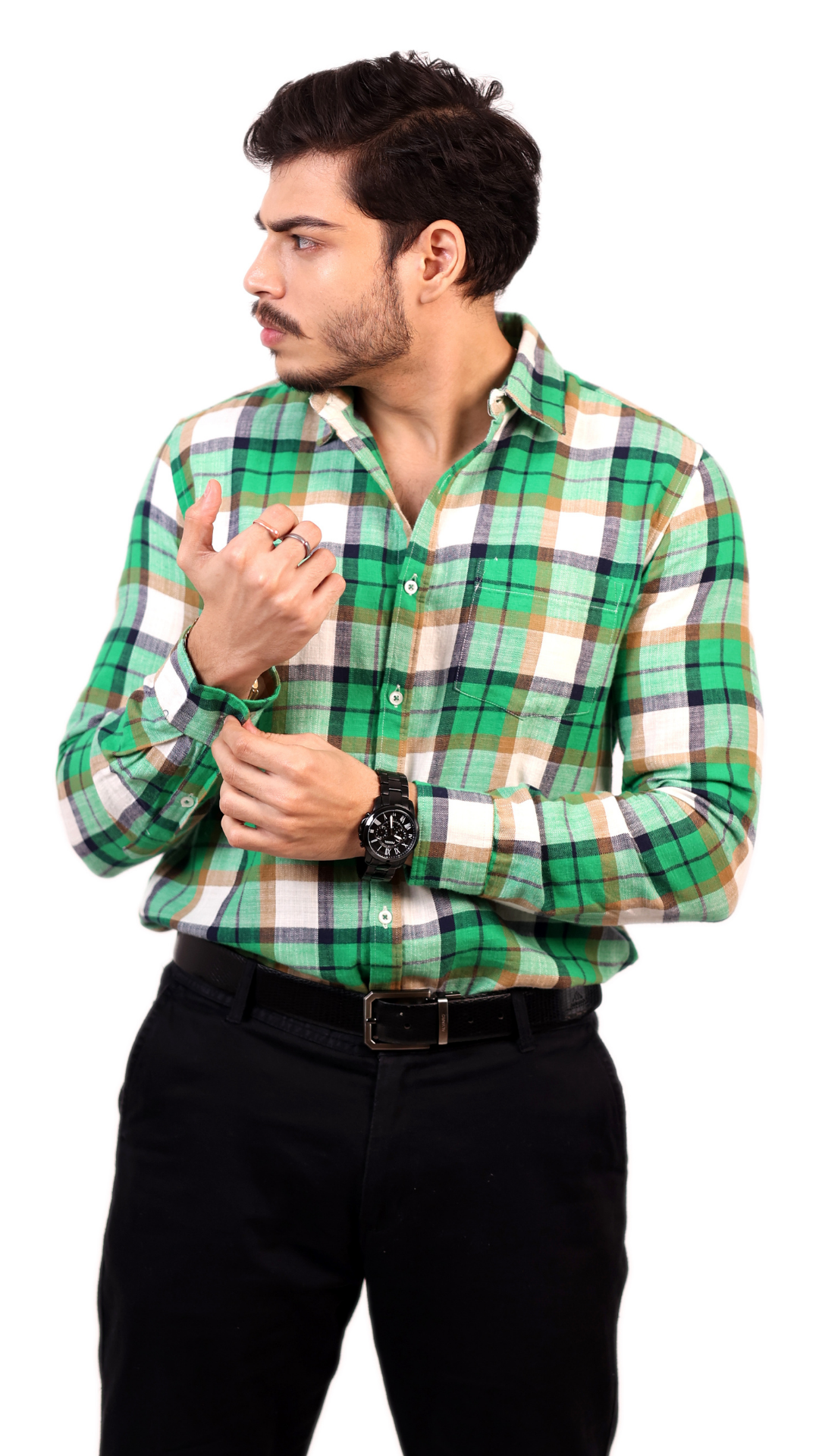 Green Plaid Shirt