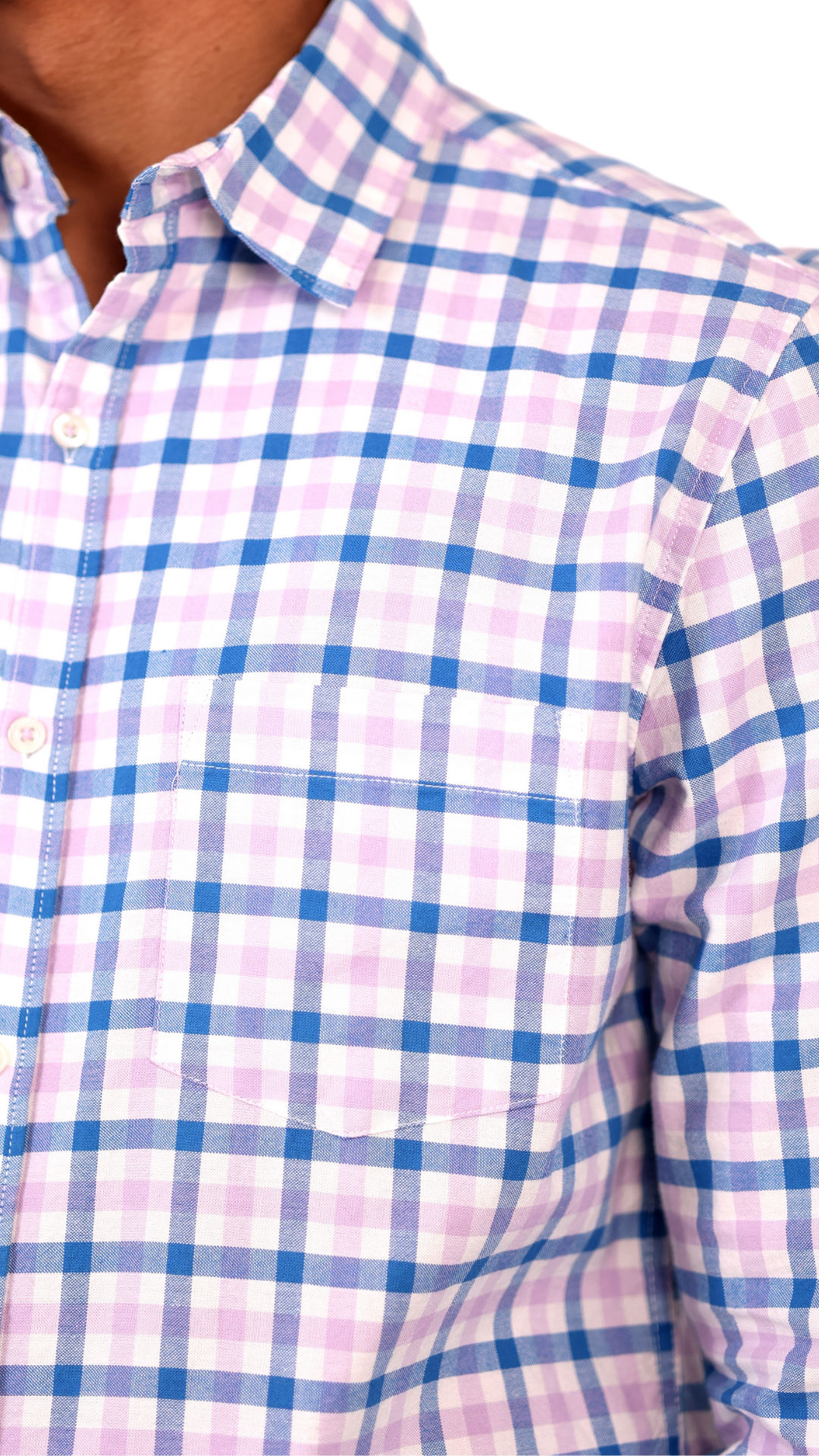 Pink & Blue Checks Shirt