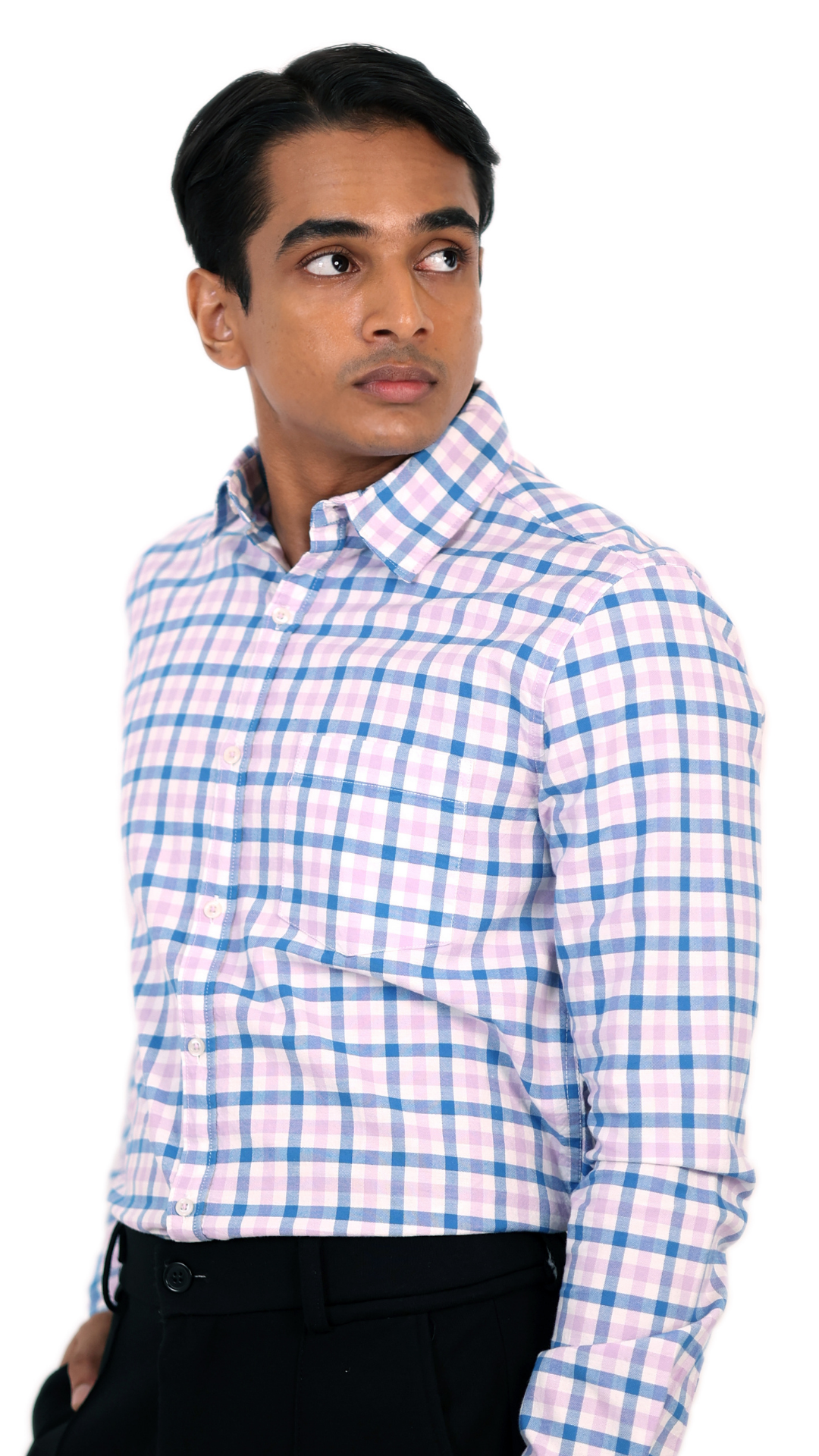 Pink & Blue Checks Shirt