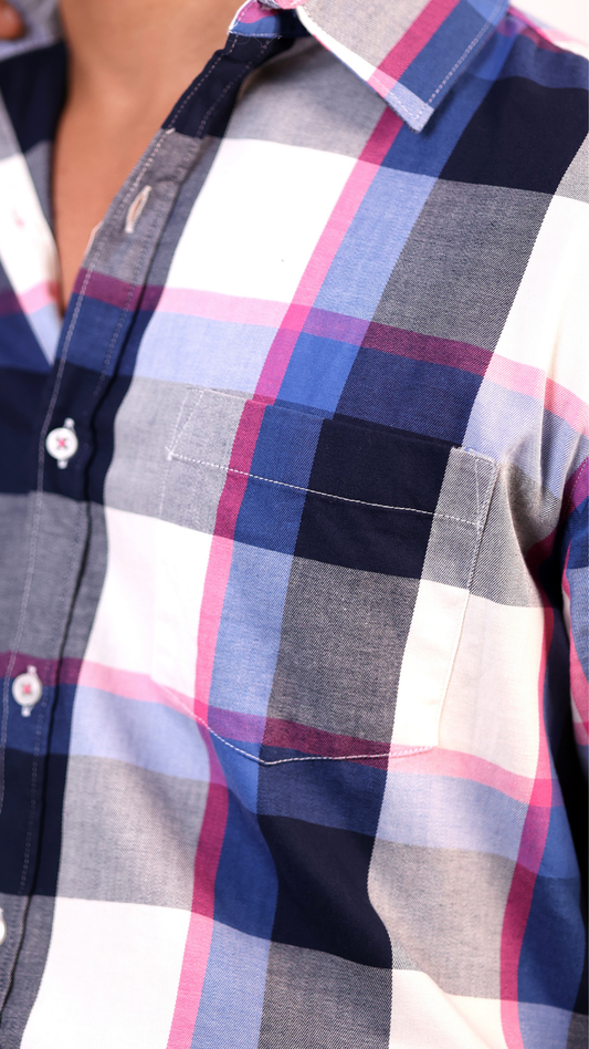 Multi-Colour Checks Shirt