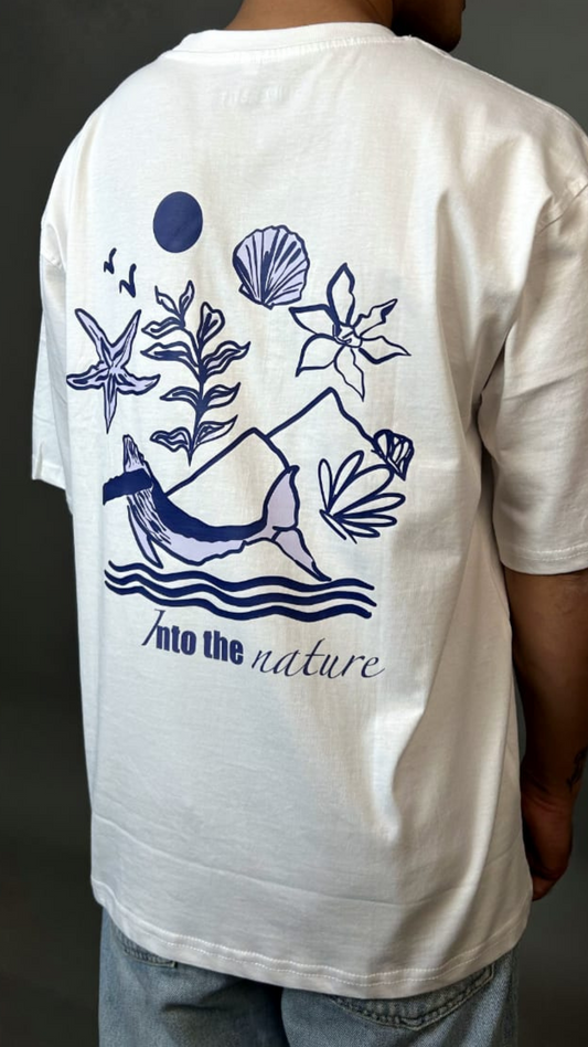 Into the Nature Printed White T-shirt