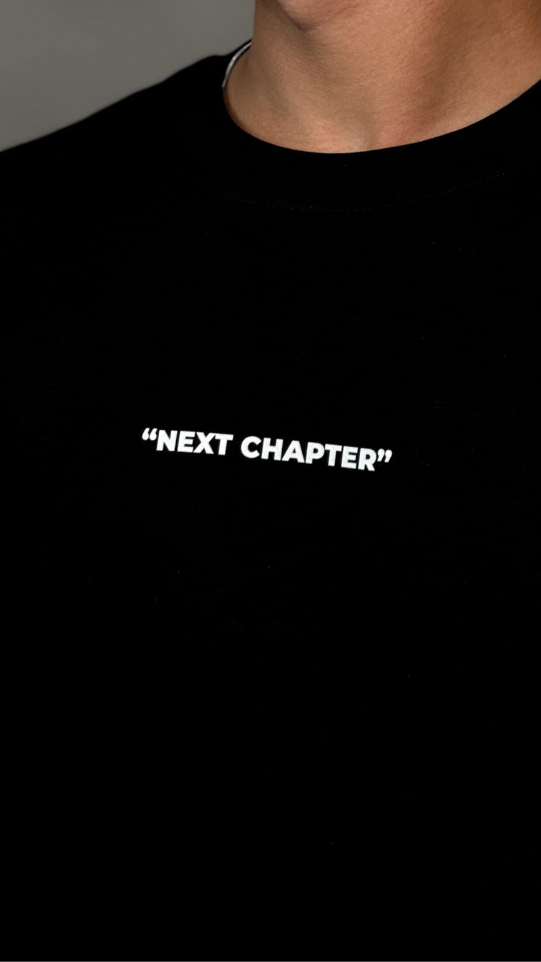 Next Chapter Printed Black T-Shirt