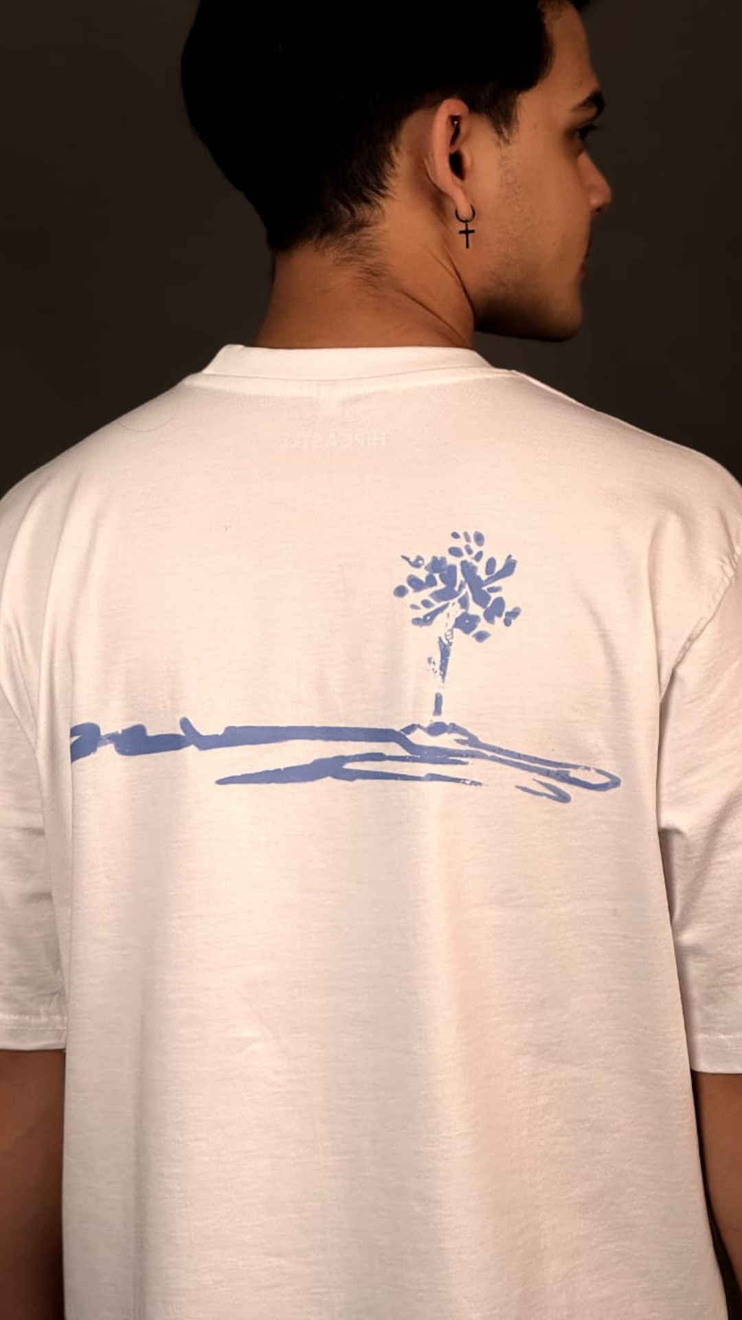 Rooted in Grit Printed White T-shirt