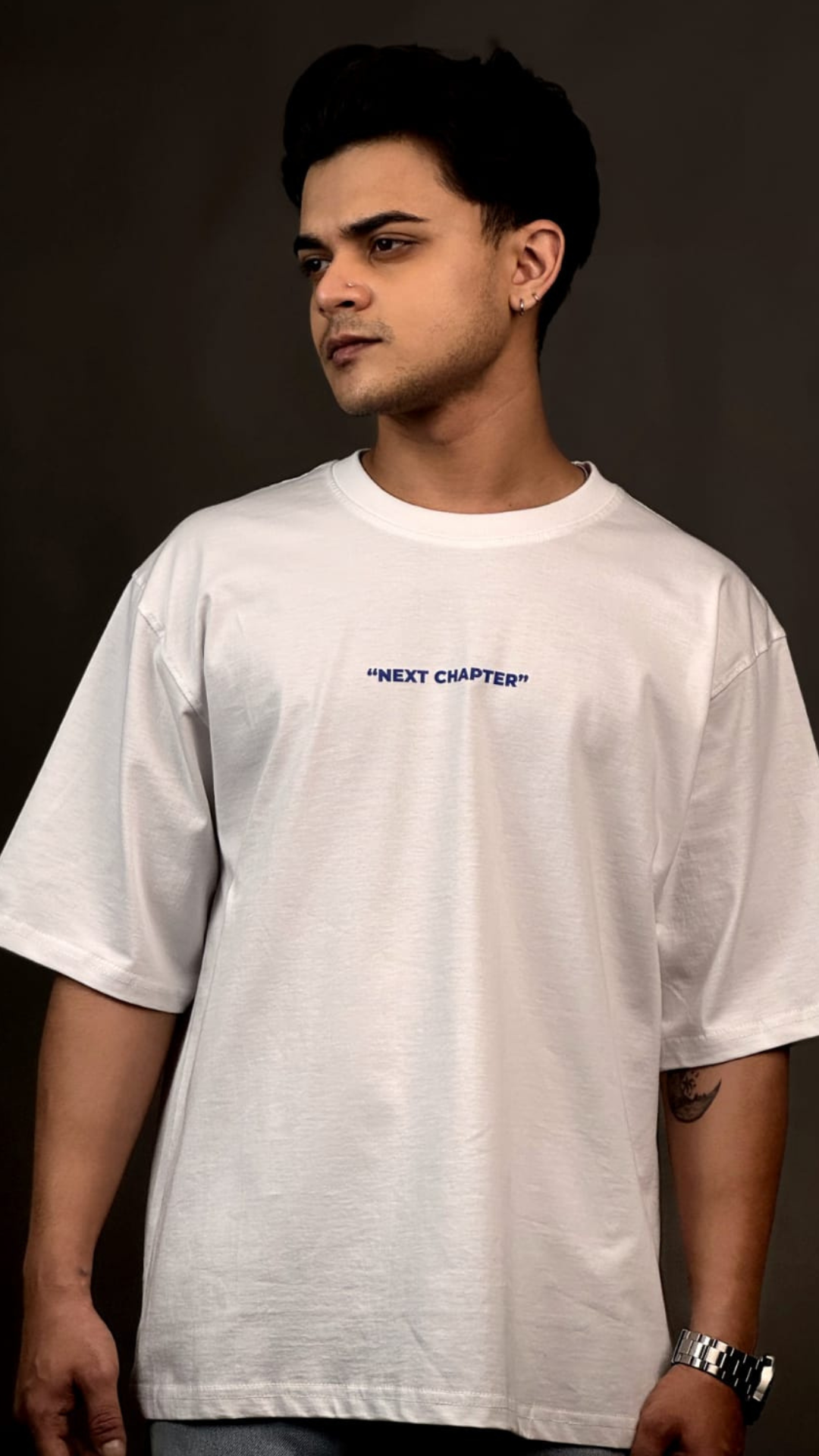 Next Chapter Printed White T-shirt