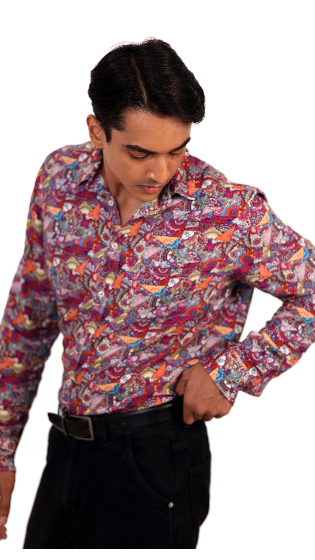 Digital Printed Red Shirt