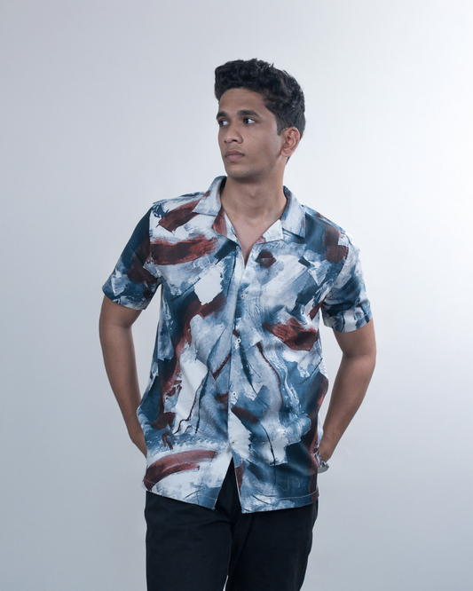 Marble Printed Shirt