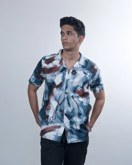 Marble Printed Shirt