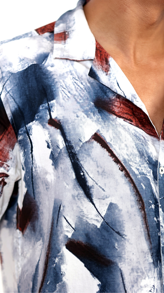 Marble Printed Shirt