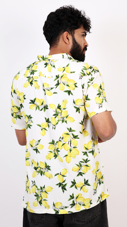 Tropical Lemon Printed Shirt