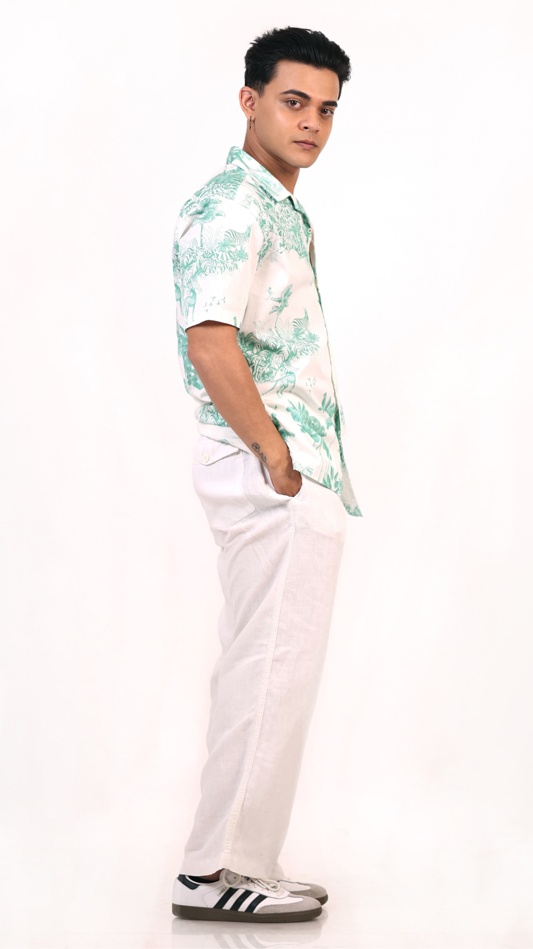 White Aloha Shirt