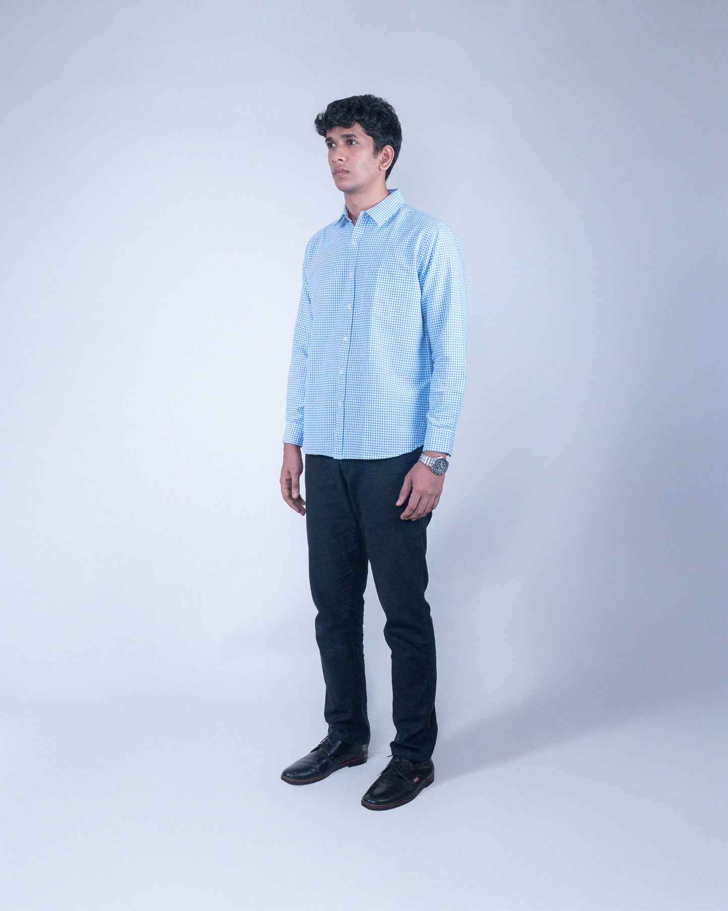 Light Blue Checks Shirt