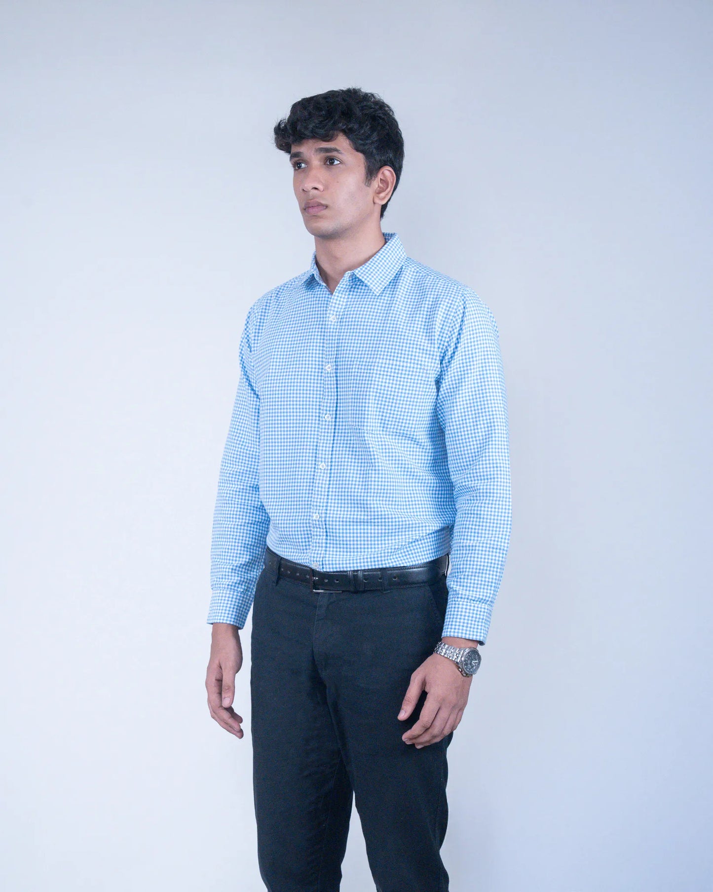 Light Blue Checks Shirt