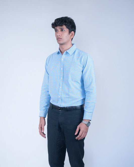 Light Blue Checks Shirt