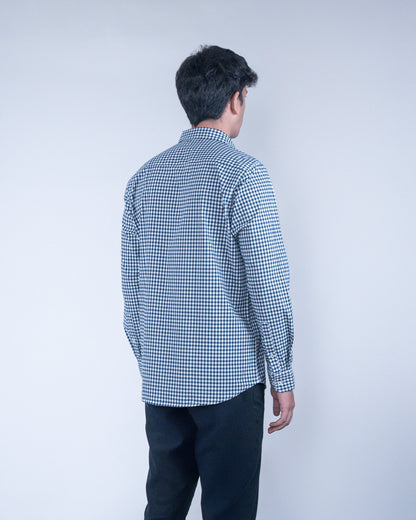 Blue Fennel Small Checks Shirt