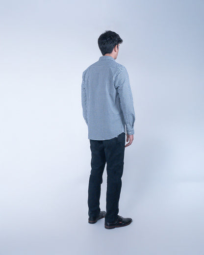 Blue Fennel Small Checks Shirt