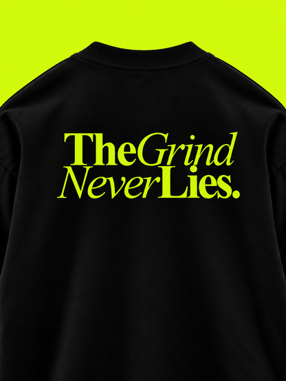 THE GRIND NEVER LIES T-SHIRT - HIPCASTLE