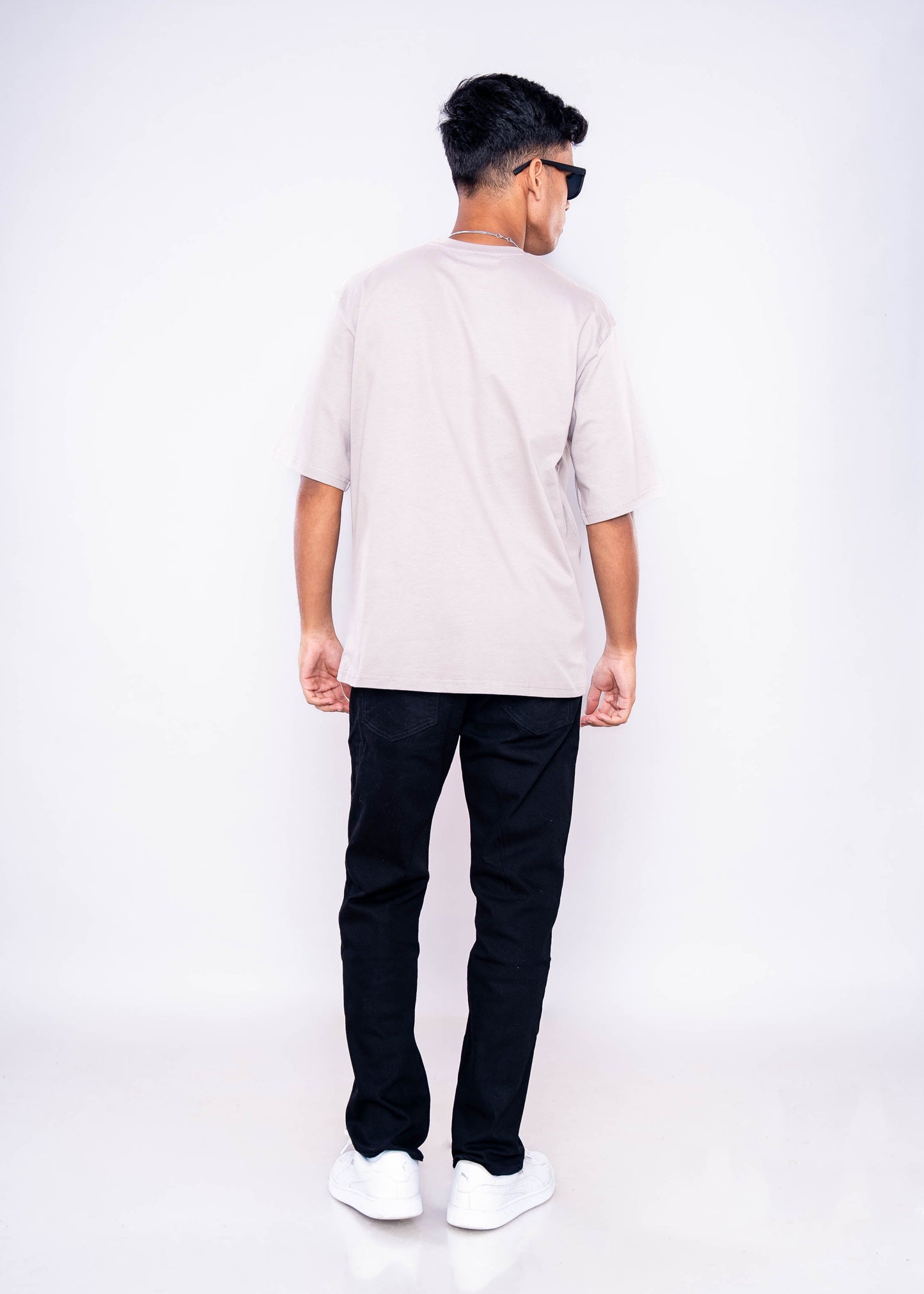 Pestal Grey Relaxed Fit T-Shirt