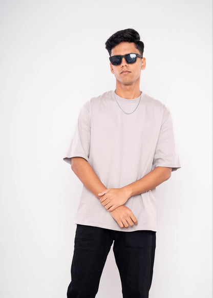 Pestal Grey Relaxed Fit T-Shirt