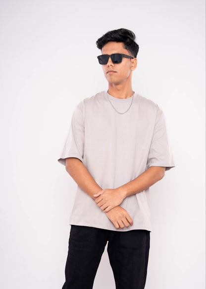 Pestal Grey Relaxed Fit T-Shirt
