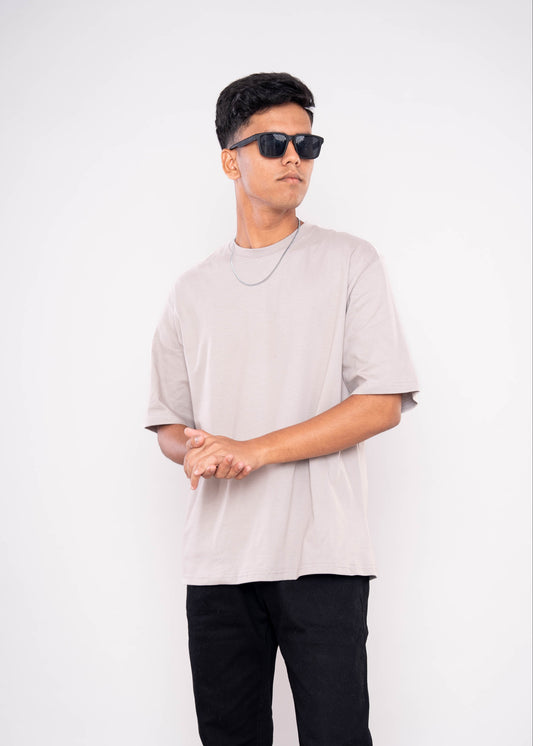Pestal Grey Relaxed Fit T-Shirt