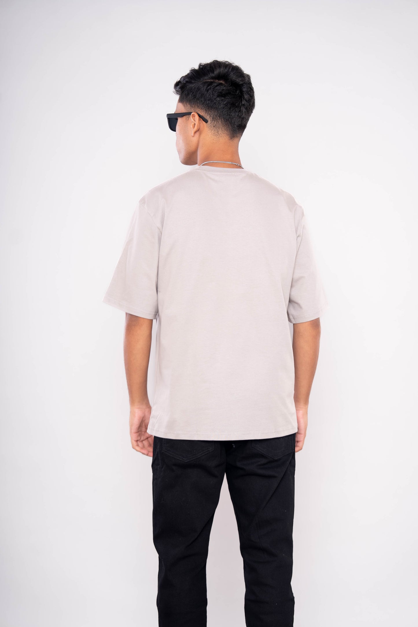 Pestal Grey Relaxed Fit T-Shirt