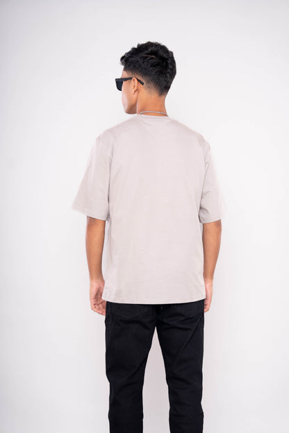 Pestal Grey Relaxed Fit T-Shirt