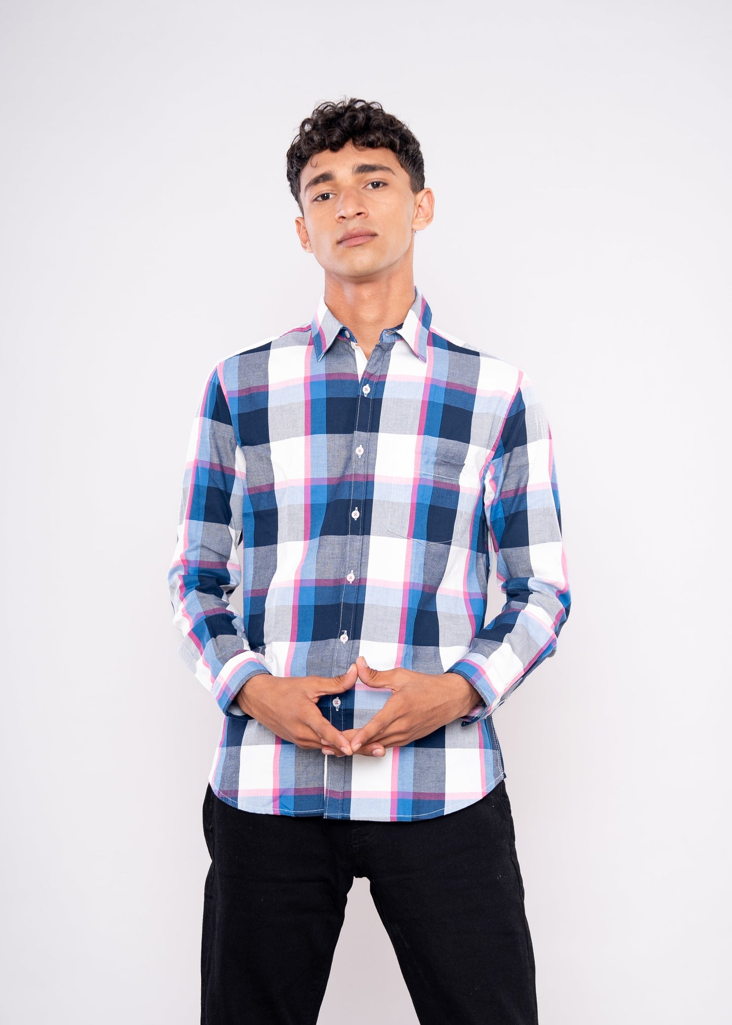 Multi-Colour Checks Shirt
