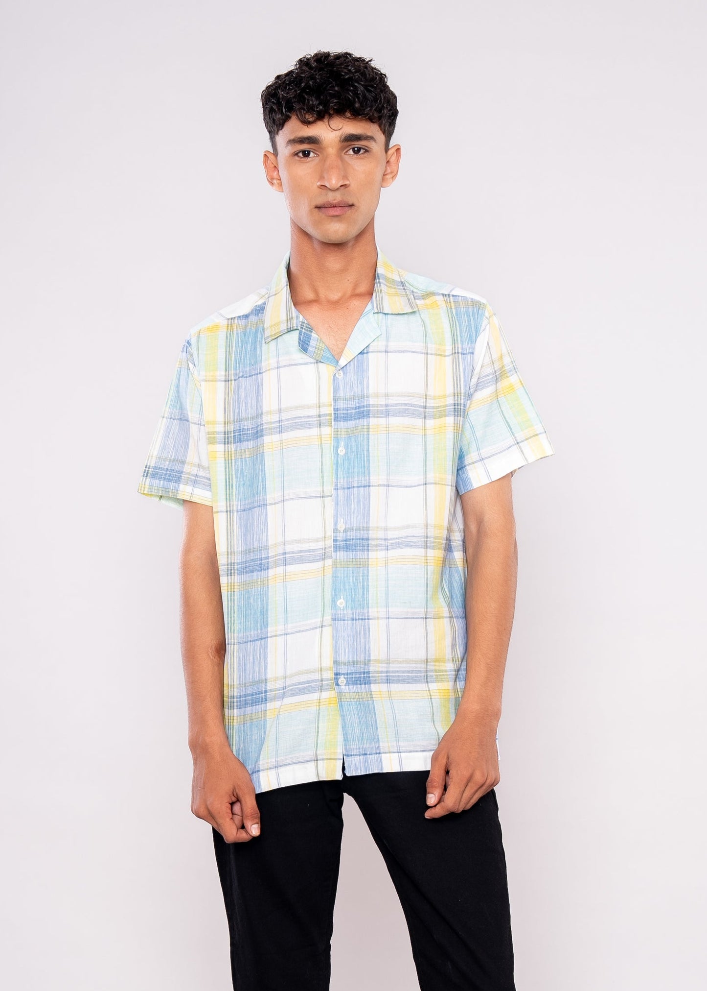 Light Green Checks Shirt - HIPCASTLE