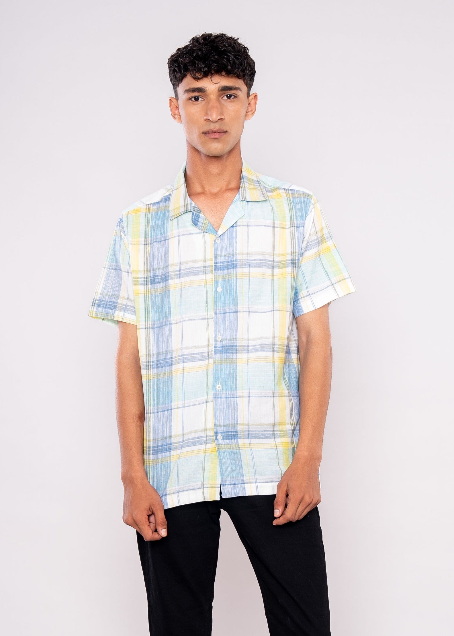 Light Green Checks Shirt - HIPCASTLE