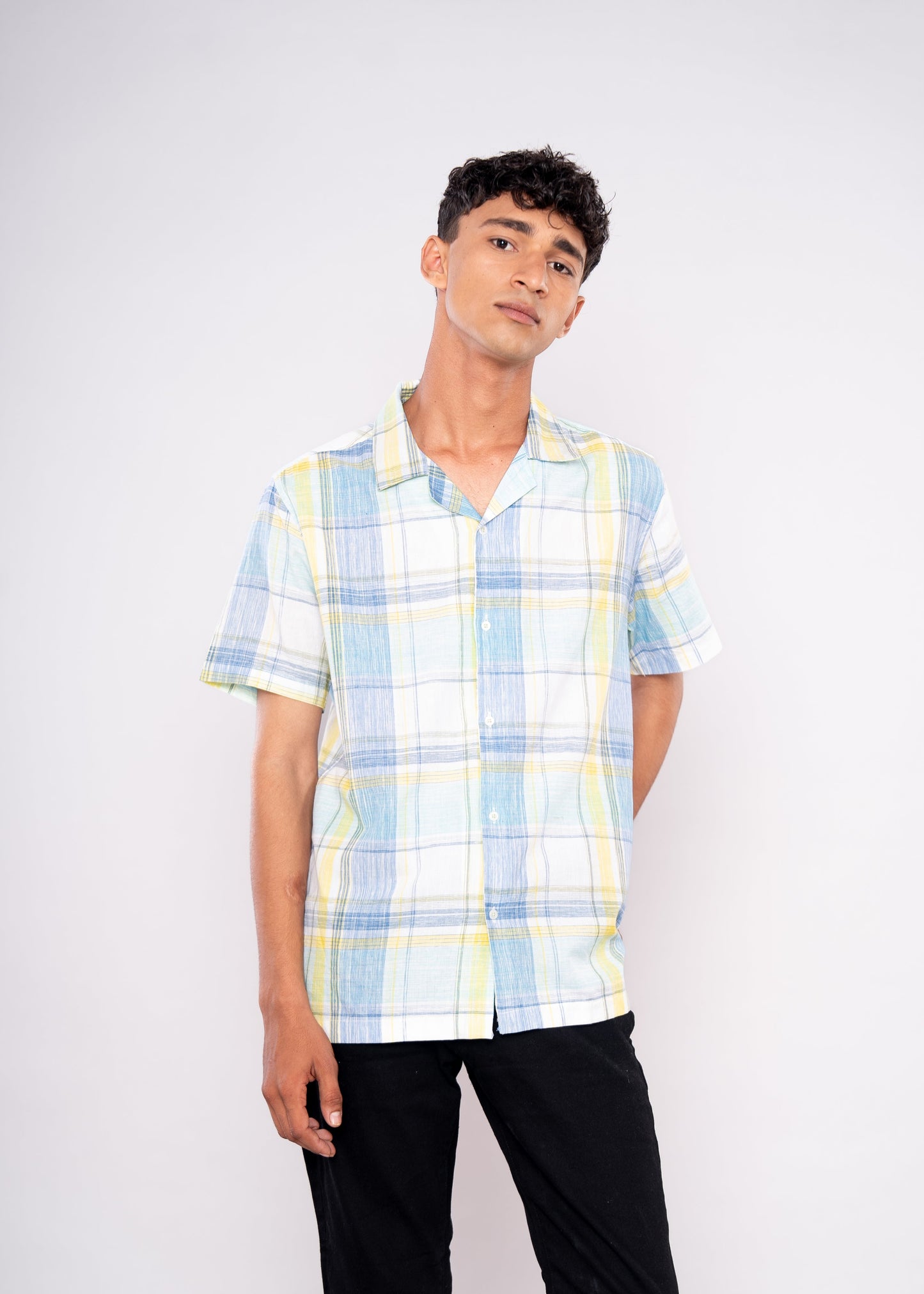 Light Green Checks Shirt - HIPCASTLE