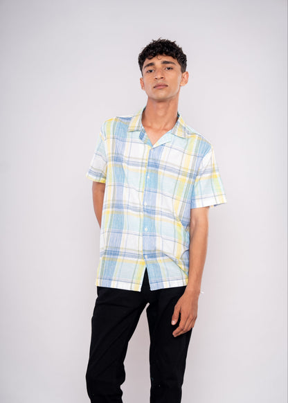 Light Green Checks Shirt - HIPCASTLE