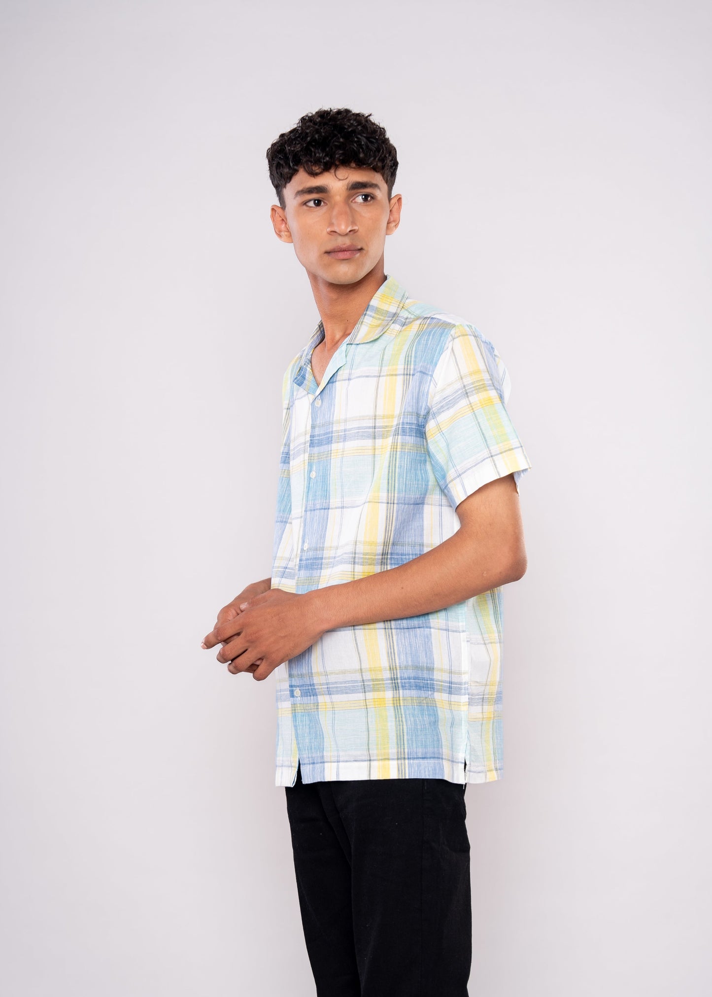 Light Green Checks Shirt - HIPCASTLE