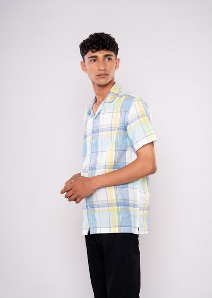 Light Green Checks Shirt - HIPCASTLE