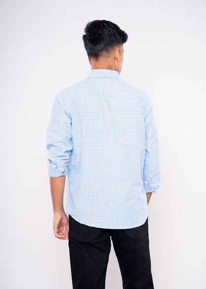 Light Blue Checks Shirt