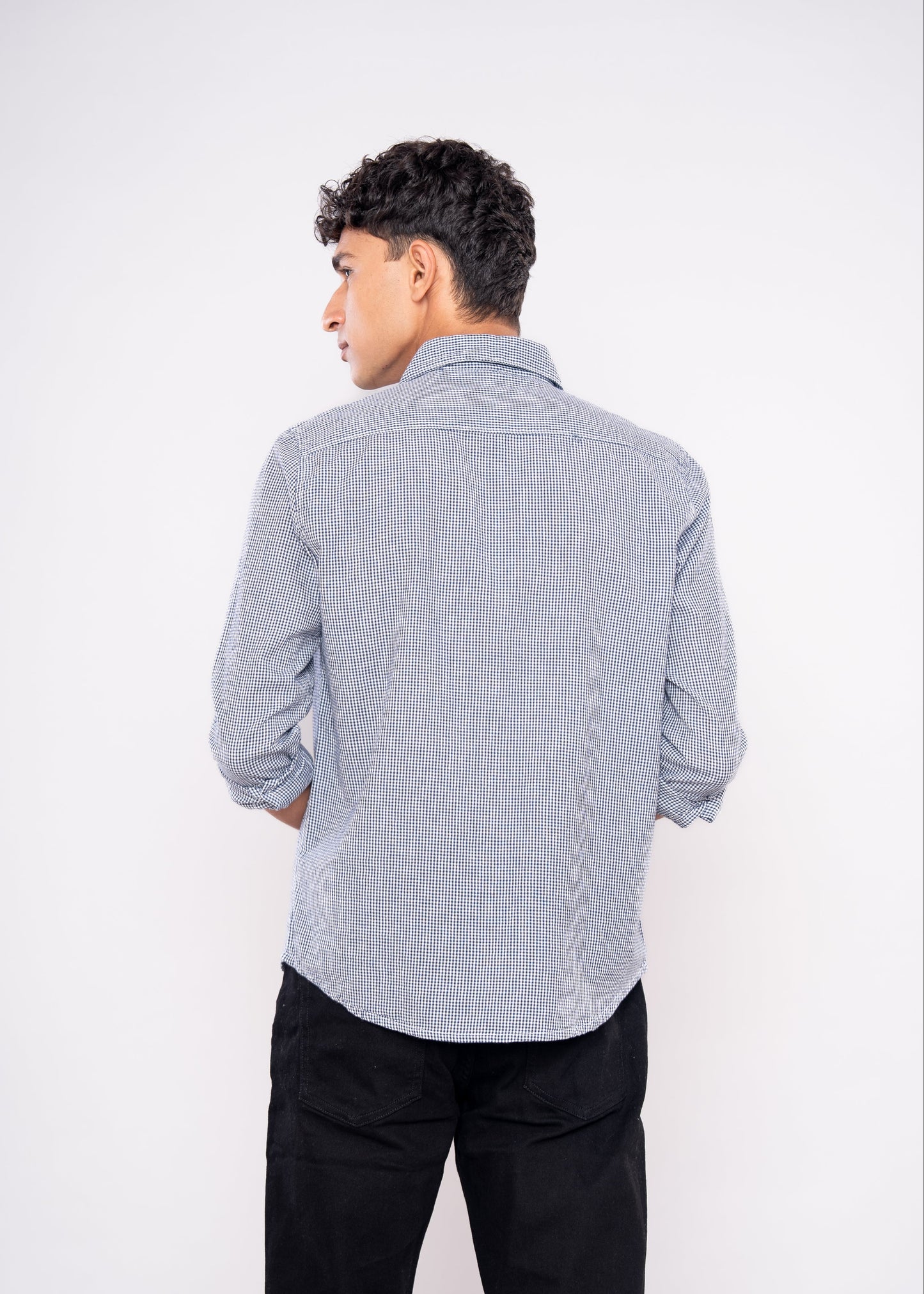 Black & White Mini Checks Shirt