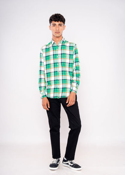 Green Plaid Shirt