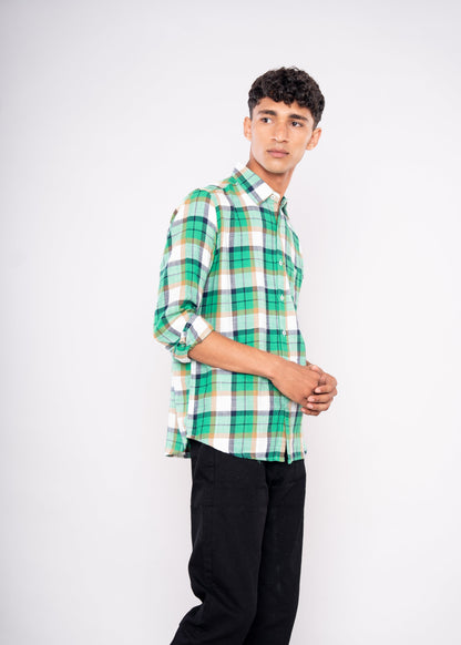 Green Plaid Shirt
