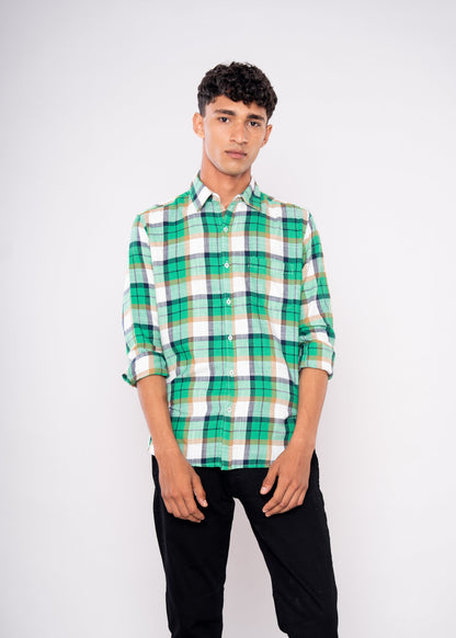 Green Plaid Shirt