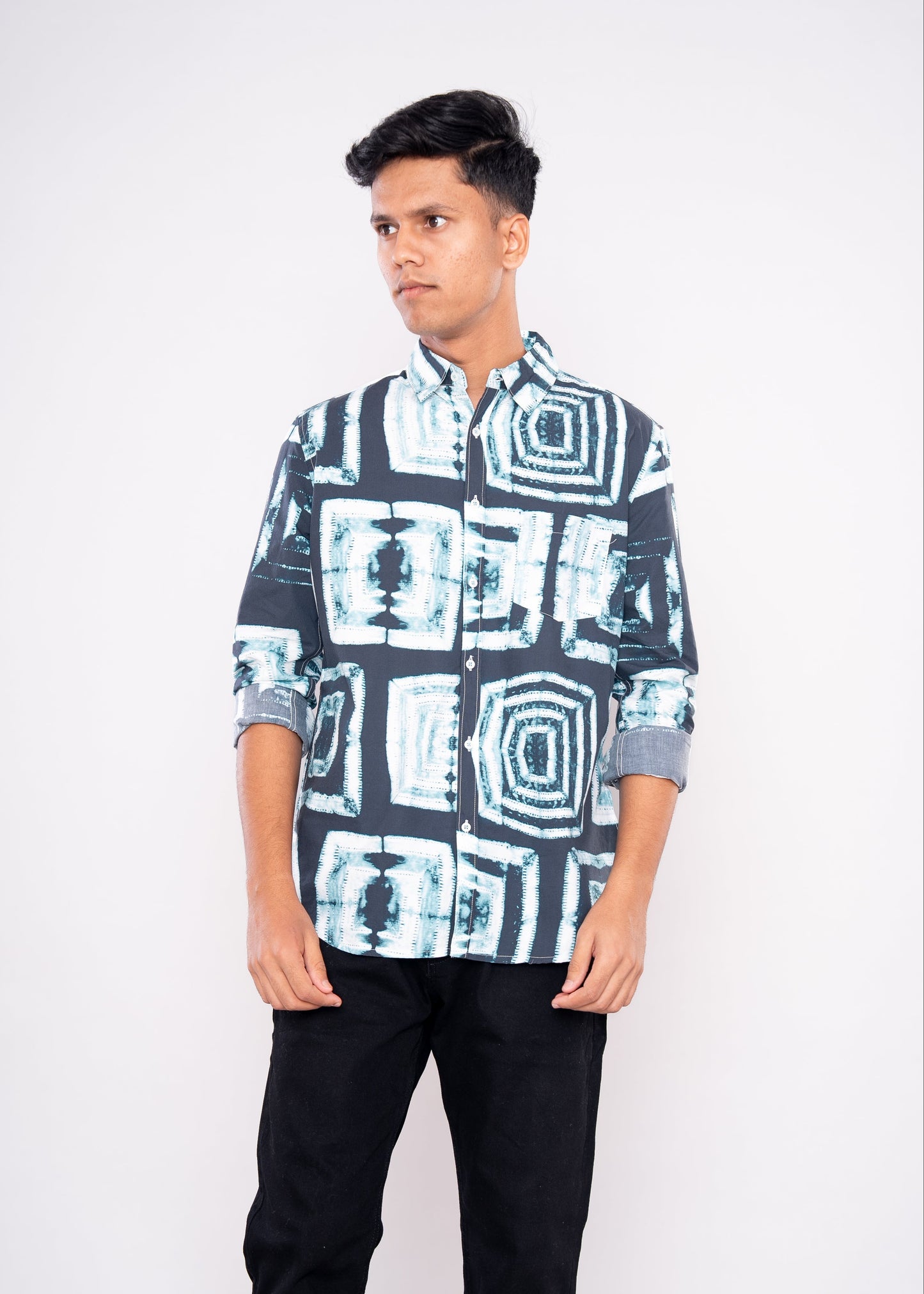 Square Abstract Shirt - HIPCASTLE