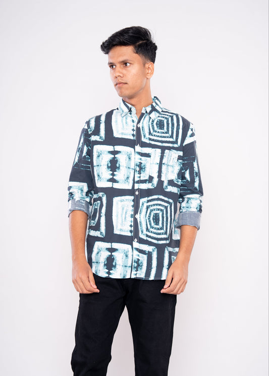 Square Abstract Shirt - HIPCASTLE